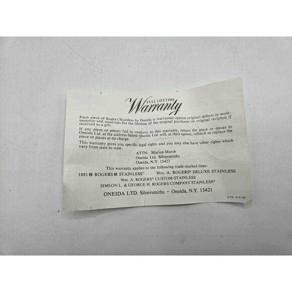 Rogers Stainless by Oneida Service for 8 Silverware Set with Serving Pieces - Picture 14 of 16